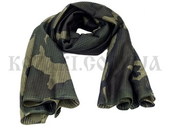 Шарф-сетка 160 х 40 см Woodland Camo (мягкий трикотаж)